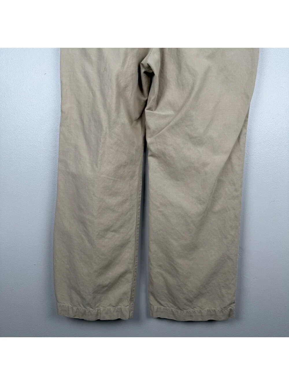 Banana Republic Linen Cotton Blend 78 Chinos Khaki Tan Mens 36x30